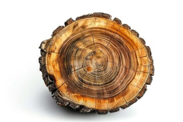 Obraz premium A piece of wood split in half, revealing the inside texture and grain