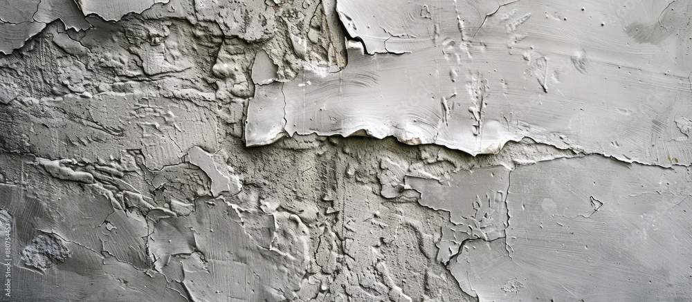 Poster concrete wall with intricate patterns on a grey textured backdrop creating an abstract copy space im