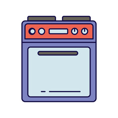 television color line icon with white background vector stock illustration