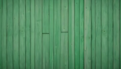 Fototapeta premium Green wooden planks texture background
