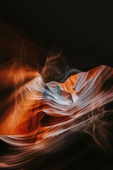 Antelope Canyon with beautiful reflective shining light