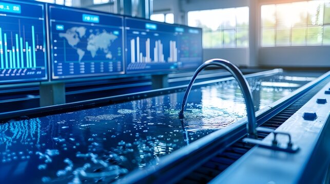 Monitoring Water with Data Analytics on Computer Screen