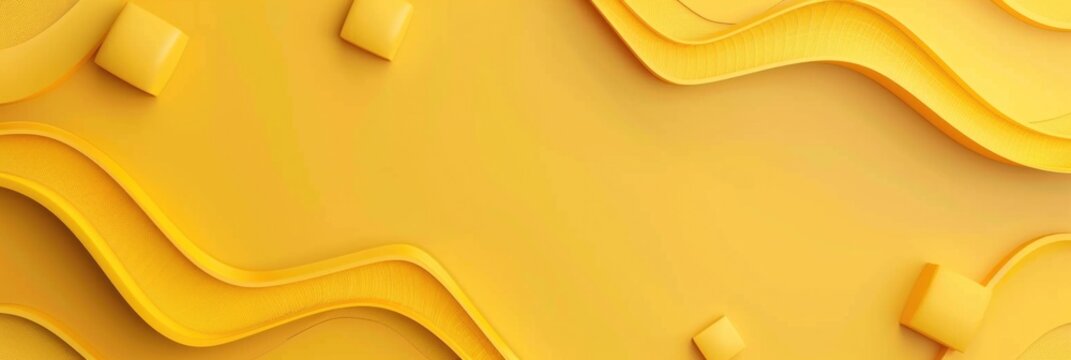 Yellow Template. Modern Banner Design for Mega Sale Promotion on Social Media
