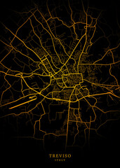 Treviso City Map Poster Minimalist - Treviso City Modern Wall Art Home Decor Ready to Printable
