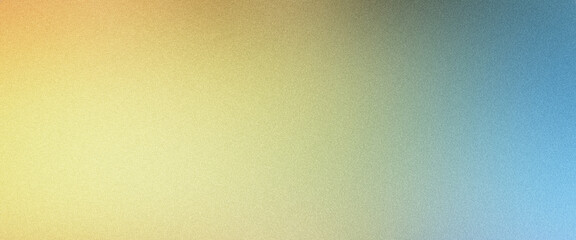 Obraz premium Grainy texture on a yellow and blue gradient background