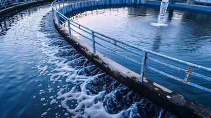 Industrial Water Treatment Facility with Emergency Spill Containment and Safety Systems