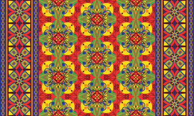 African ethnic native pattern.Traditional kente,ankara,kitenge,chitenge,capulana african wax print fabric pattern.Abstract vector motif pattern.For fabric,clothing,blanket,carpet,woven,wrap,decoration