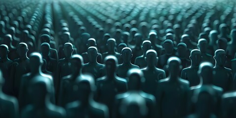 Obraz premium Online platforms gather sustainable tech ideas from a crowd for development. Concept Sustainable Innovation, Crowdsourced Ideas, Technology Development, Online Platforms