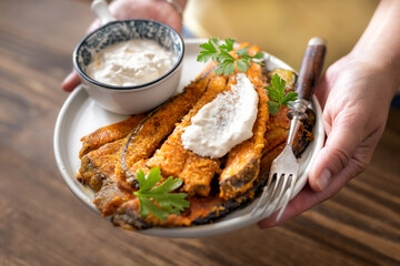 Crispy Eggplant Fries with Dipping Sauce