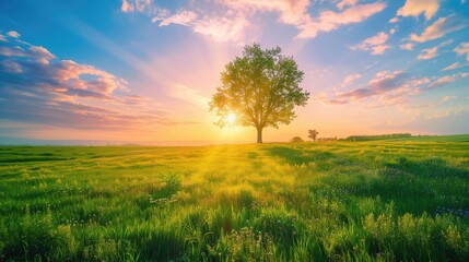 Fototapeta premium Free good morning scene wallpaper background photo