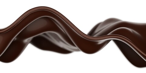 Melted liquid chocolate texture. Smooth sweet cream background