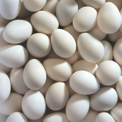 white eggs background