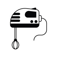 mixer glyph icon with white background vector stock illustration