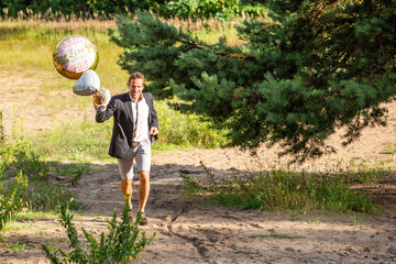 Hochzeits-Fotoshooting in der sommerlichen Natur