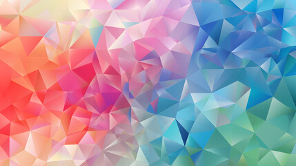 Obraz premium Low-poly background in the form of chaotic white polygons. Wall decor. Minimalist style. 3d illustration.