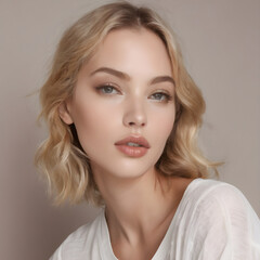 Naklejka premium Focus on the fullness and shape of the lips, highlighting natural beauty.