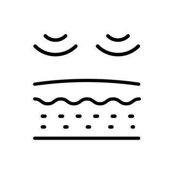 black skin layers diagram clip art preview