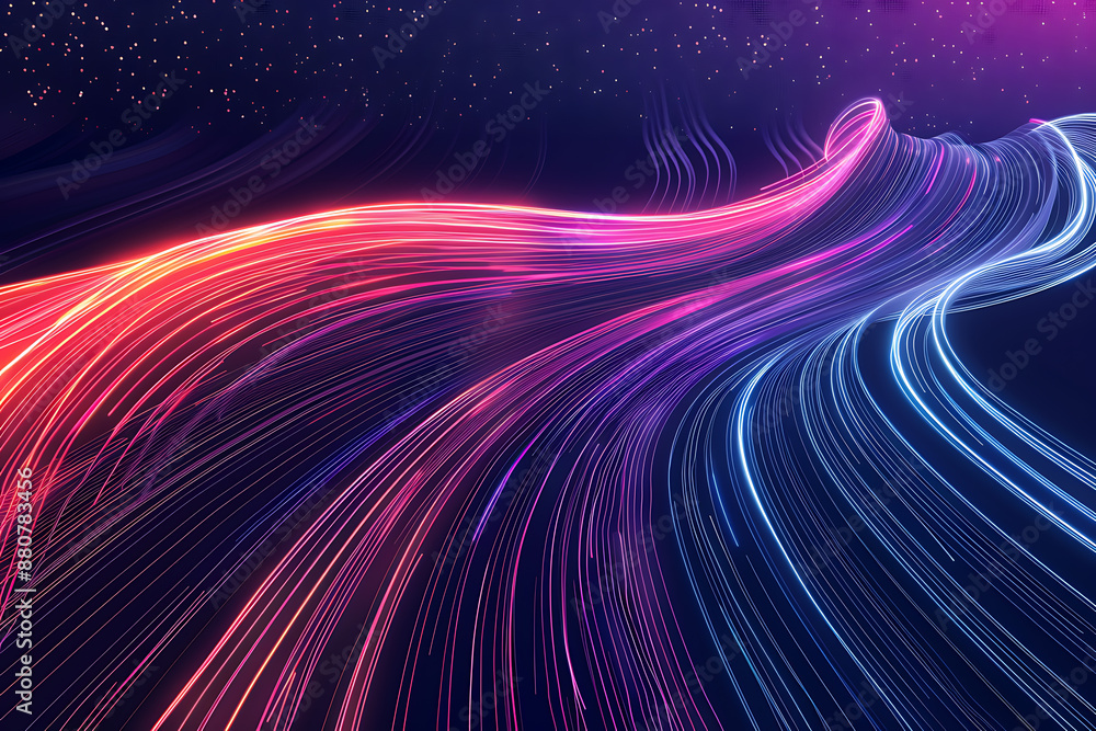 Poster abstract background of smooth lines. big data visualization.