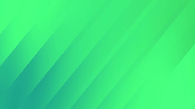 Abstract green gradient background with diagonal lines, ideal for looping animation projects.