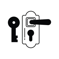 electric shaver glyph icon with white background vector stock illustration