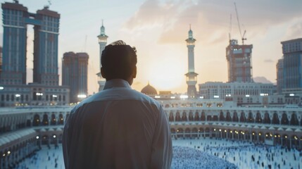 Man in Prayer at the Grand Mosque