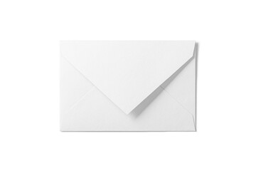 Paper envelope mockup isolated on a transparent background, PNG. High resolution. 