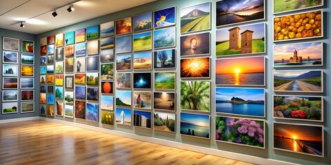 A picture on a wall informative Vibrant engaging AI Generative