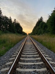 Fototapeta premium railway in the countryside