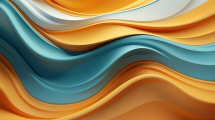 3d rendering of abstract flowing wavy liquid background