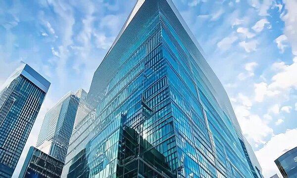 Modern city architecture of Skyscrapper against sky