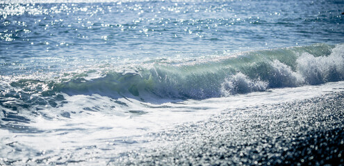 A wave in the sea.