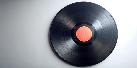 Fototapeta premium Schallplatte Vinyl Schellack Vinylscheibe Scheibe Platte AI Generative