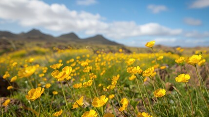 Flora of Gran Canaria Canary buttercup species