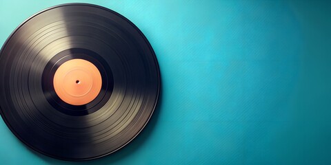 Fototapeta premium Schallplatte Vinyl Schellack Vinylscheibe Scheibe Platte Generative By AI