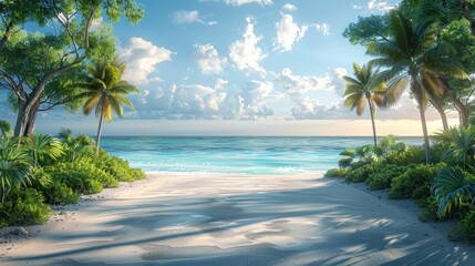Fototapeta premium Tropical Beach Paradise
