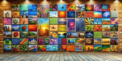 A picture on a wall informative Vibrant engaging AI Generative