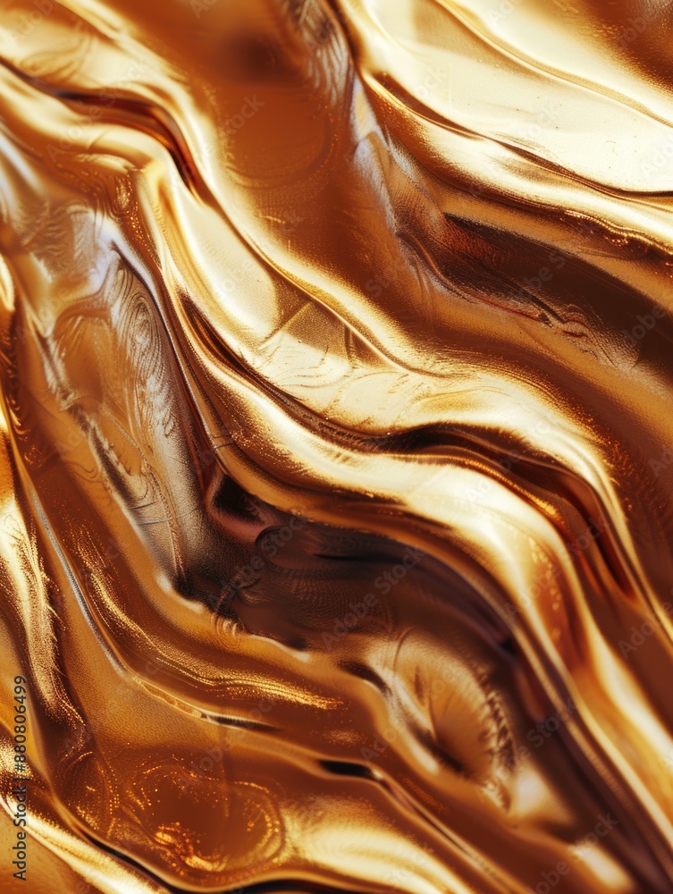 Poster a close-up view of a shiny surface
