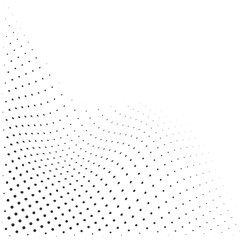 Naklejka premium Abstract Dot Corner