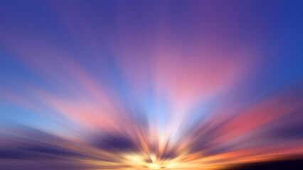 Colorful sunset sky background. Romantic sky with clouds smooth motion effect. Beautiful sunset sunrise sky cloud backgrounds.