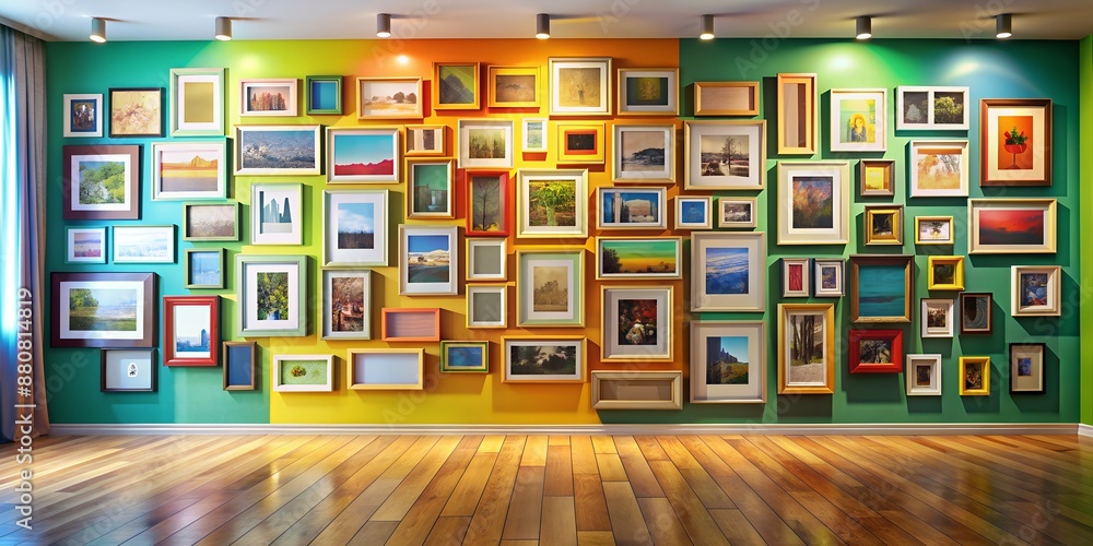 Poster a picture on a wall informative vibrant engaging generative by ai