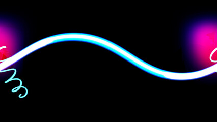 abstract glowing lines