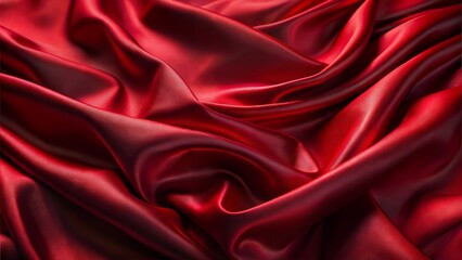Obraz premium A red fabric with a pattern of swirls and lines
