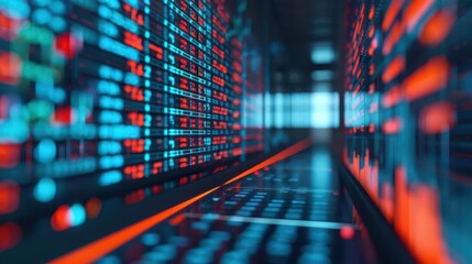 Accounting firm, virtual audit, holographic data visualization, sleek corporate environment