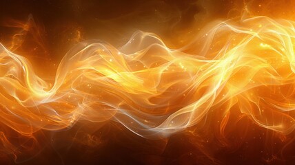 Abstract fiery swirling pattern with bright orange and white hues, evoking energy and movement in a dynamic digital illustration.