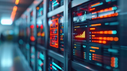 Banking institution, digital holographic services, advanced security features, modern design