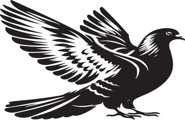 Fototapeta premium Art & Illustration. pigeon