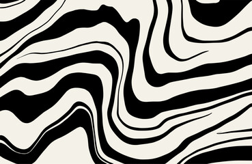 Vector marble texture. Abstract background. Abstract horizontal background with  waves. Trendy vector illustration in style retro 60s, 70s.