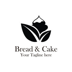 Bakery logo minimalist design illustration. Bakery badge logo template. bread and cake logo classic design