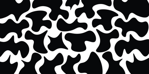 Modern liquid irregular blob shape. Black cube drops simple shapes vector. Liquid blob shapes pattern background. Graphic element curved background. Stone background. Organic pattern background