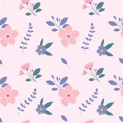 Fototapeta premium Seamless Floral Pattern. Vector Illustration.